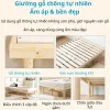 Giường gỗ Cuenca với 3 mức điều chỉnh chiều cao linh hoạt: thấp, trung bình và cao.