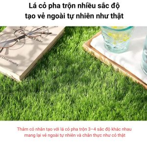 Cận cảnh sợi cỏ nhân tạo 35mm Modern-Deco mềm mại, an toàn