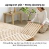 Chất liệu gỗ thông tự nhiên, giữ vẻ đẹp mộc mạc, ấm áp và gần gũi cho không gian sống