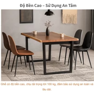 Ghế EMS03 chịu tải trọng tối đa 100kg, an toàn bền bỉ