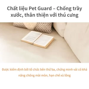 Sofa vải Pet Guard cao cấp – chống trầy xước, thân thiện với thú cưng, bền đẹp cho gia đình nuôi chó mèo