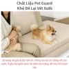 Sofa thú cưng DS-069PF sử dụng chất liệu Pet Guard chống trầy xước, chống thấm, an toàn với trẻ nhỏ.