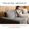 Sofa DS-070PF chân gỗ tự nhiên chắc chắn, bền bỉ.