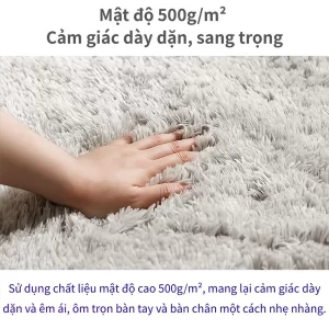 Thảm tròn microfiber Modern Deco – sợi siêu mịn mang lại cảm giác chạm mềm mại, thoải mái khi sử dụng.