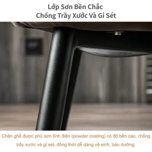 Chân ghế EMS03 phủ sơn tĩnh điện chống trầy xước và gỉ sét
