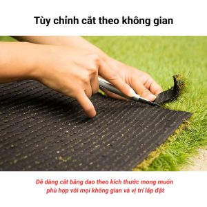 Cỏ nhân tạo 35mm Modern-Deco xanh bền, không phai màu.
