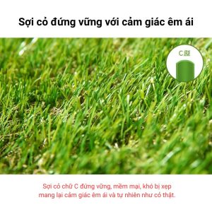 Thảm cỏ nhân tạo 35mm Modern-Deco trang trí cảnh quan ngoài trời.