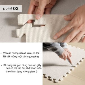 Thảm xốp ghép Modern Deco màu sắc nhã nhặn phong cách Japandi