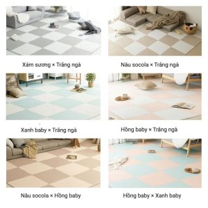 Thảm xốp an toàn Nhật Bản Modern Deco formaldehyde cực thấp