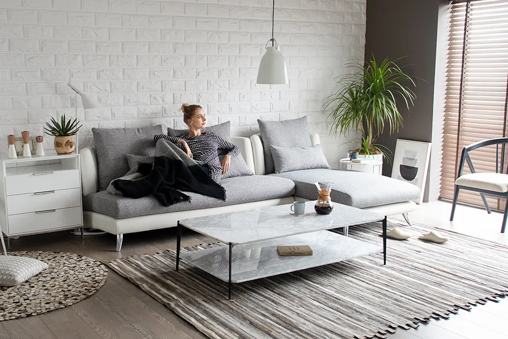 Bộ Sofa 3P + Chaise Vải chống cào cho thú cưng – Compact/Regular/Large