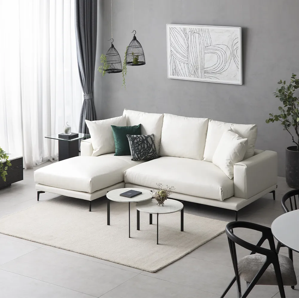 Ghế Sofa Chaise Lounge – Da EPU Cao Cấp| Ottoman Bán Riêng