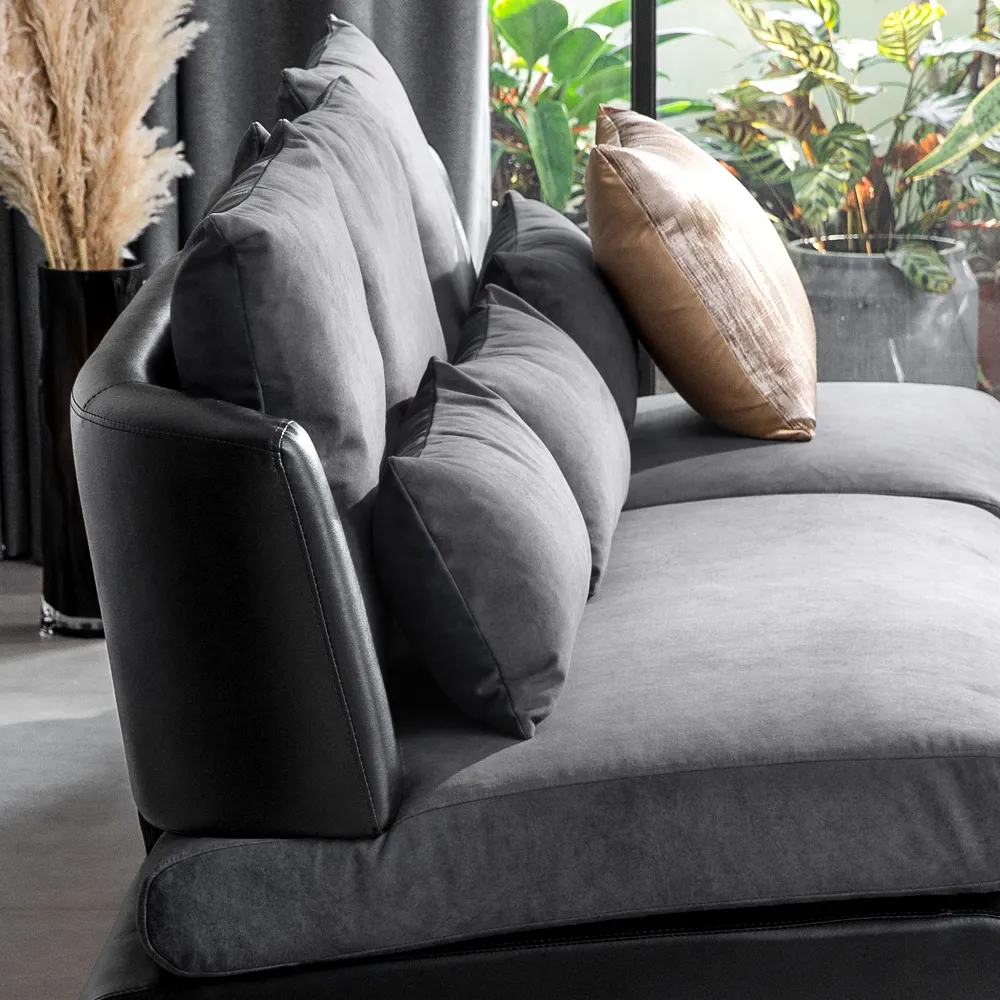 Bộ Sofa 3P + Chaise Vải Kháng Thú Cưng – Compact/Regular/Large
