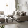 Ghế Sofa Chaise Lounge – Da EPU Cao Cấp| Ottoman Bán Riêng