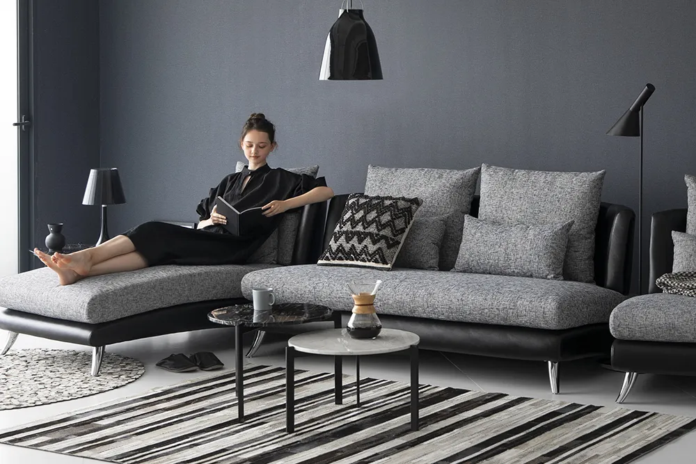 Bộ Sofa 3P + Chaise Vải chống cào cho thú cưng – Compact/Regular/Large