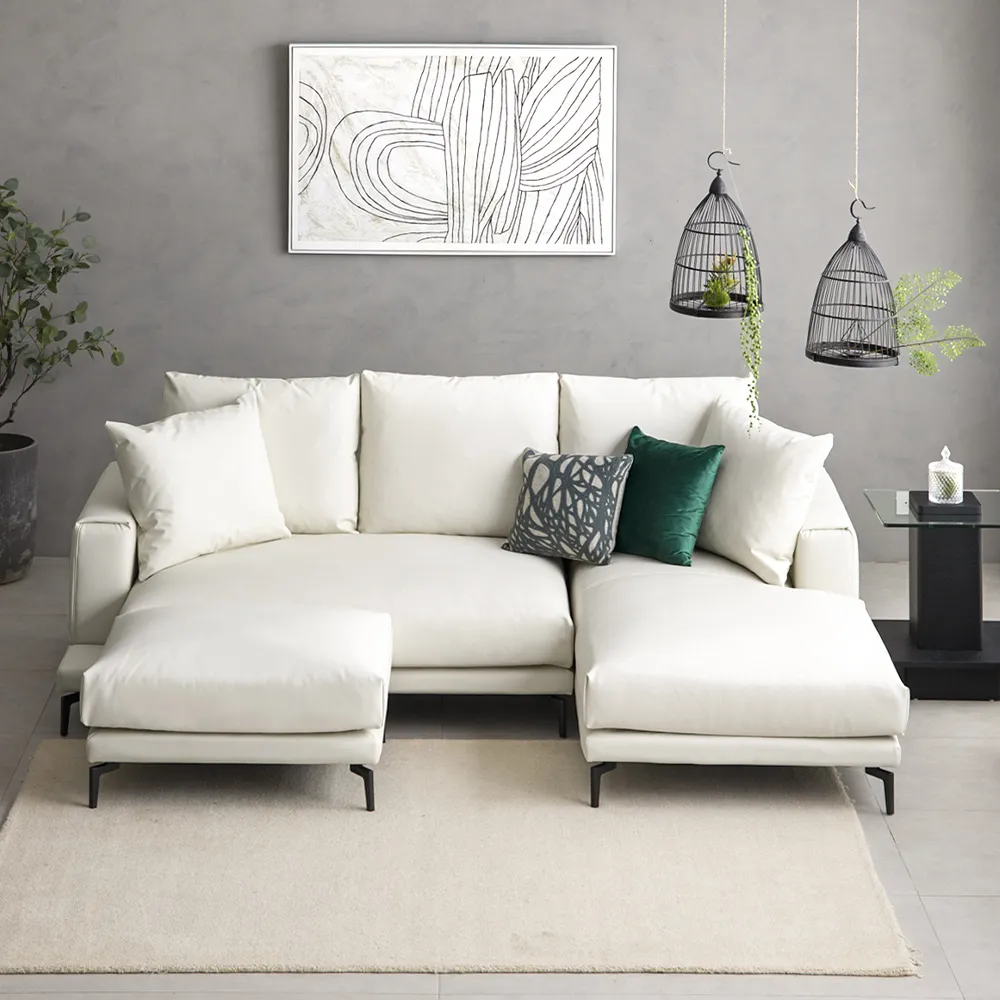 Ghế Sofa Chaise Lounge – Da EPU Cao Cấp| Ottoman Bán Riêng