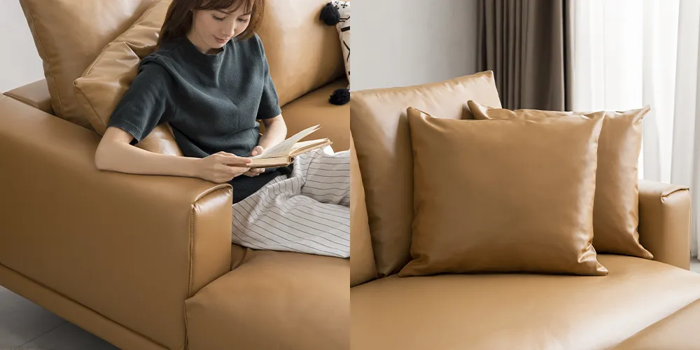 Ghế Sofa Chaise Lounge – Da EPU Cao Cấp | Ottoman Bán Riêng