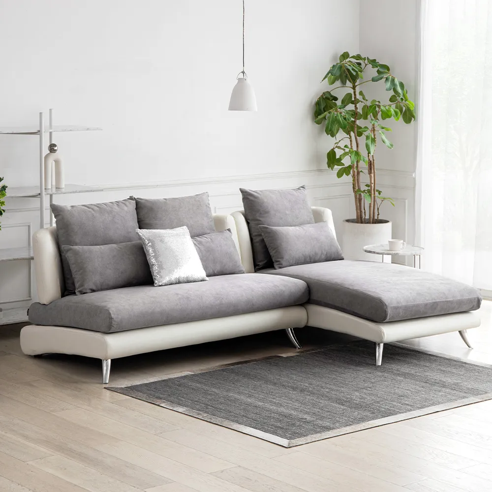 Bộ Sofa 3P + Chaise Vải Kháng Thú Cưng – Compact/Regular/Large