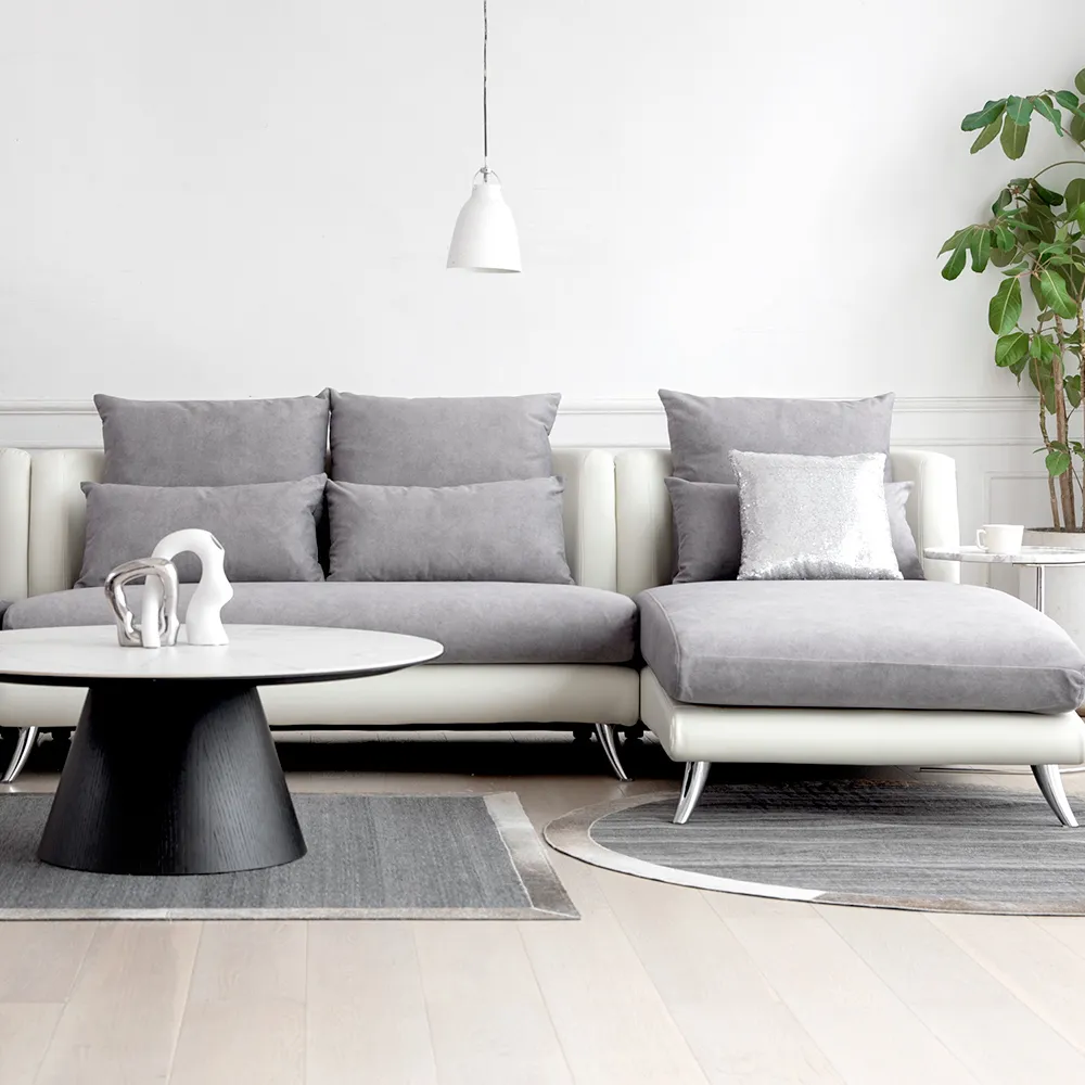 Bộ Sofa 3P + Chaise Vải Kháng Thú Cưng – Compact/Regular/Large