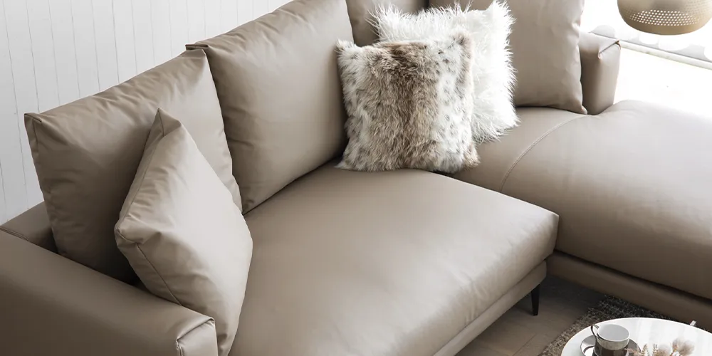 Ghế Sofa Chaise Lounge – Da EPU Cao Cấp | Ottoman Bán Riêng