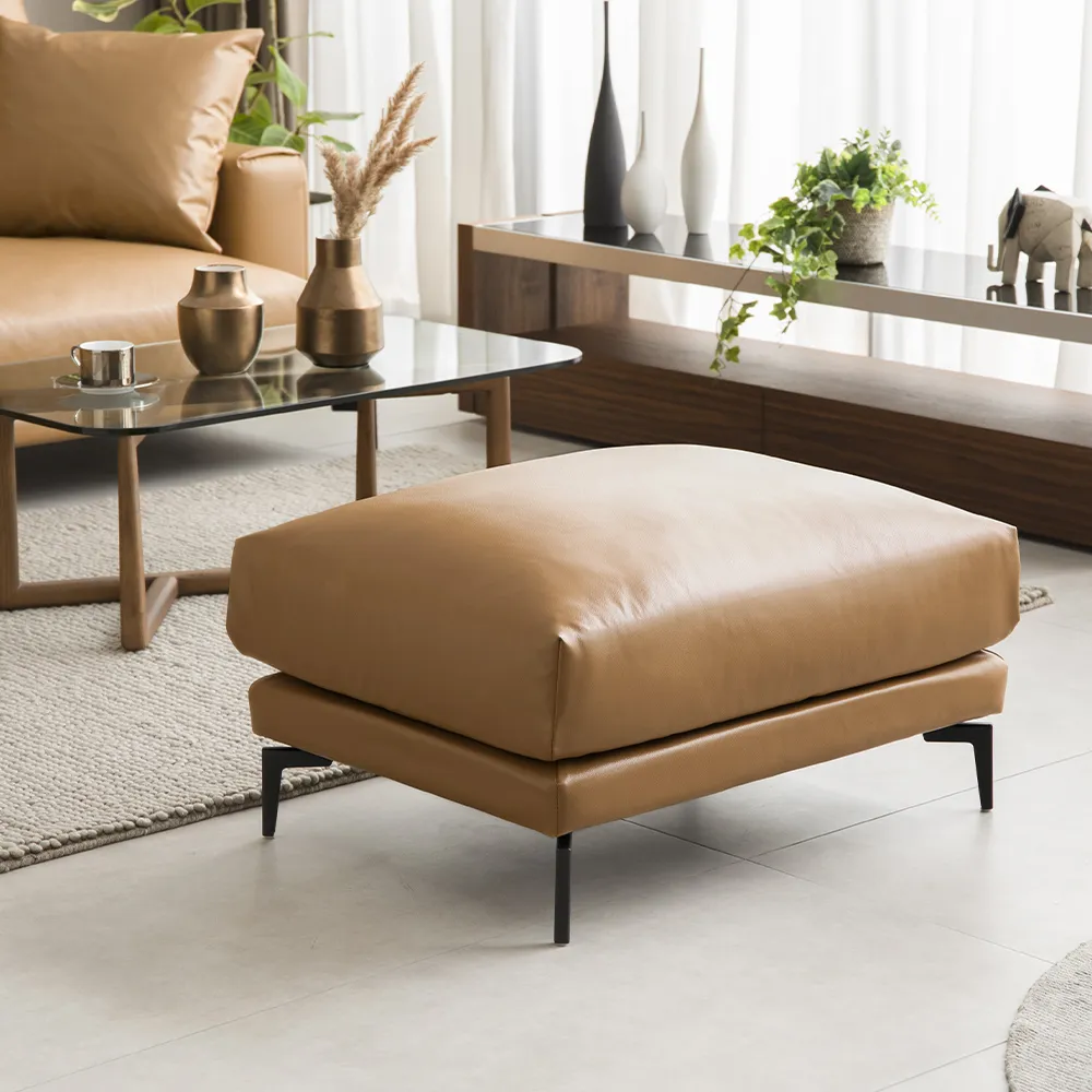 Ghế Sofa Chaise Lounge – Da EPU Cao Cấp| Ottoman Bán Riêng