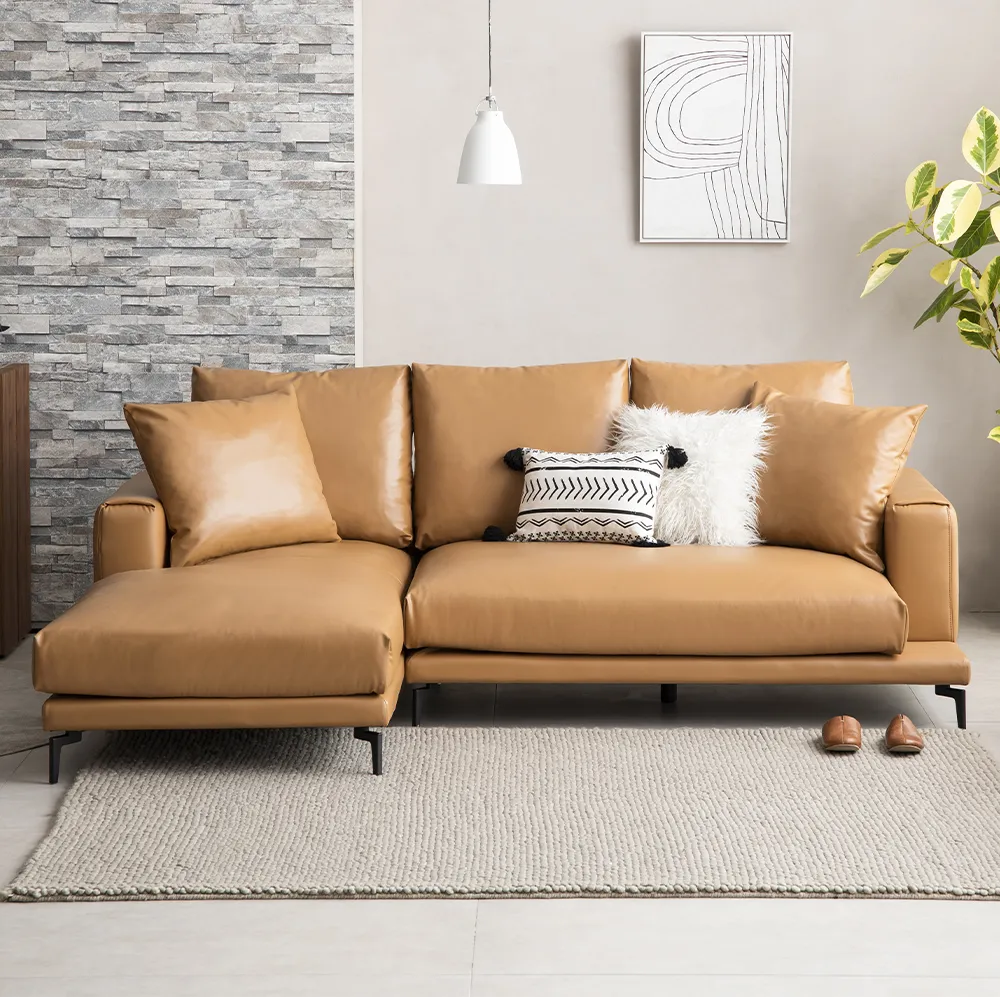 Ghế Sofa Chaise Lounge – Da EPU Cao Cấp| Ottoman Bán Riêng