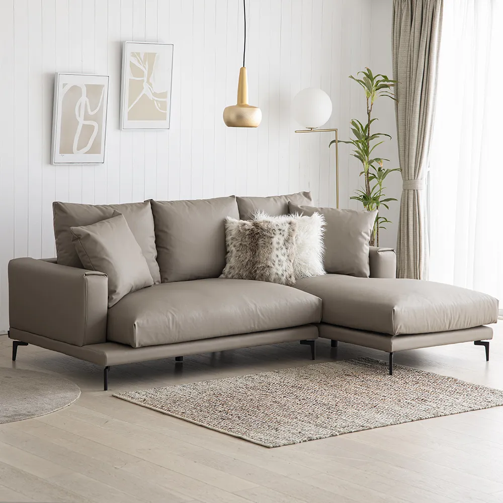 Ghế Sofa Chaise Lounge – Da EPU Cao Cấp| Ottoman Bán Riêng