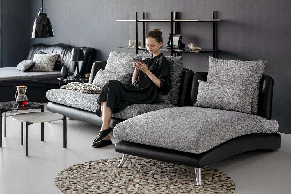 Bộ Sofa 3P + Chaise Vải chống cào cho thú cưng – Compact/Regular/Large