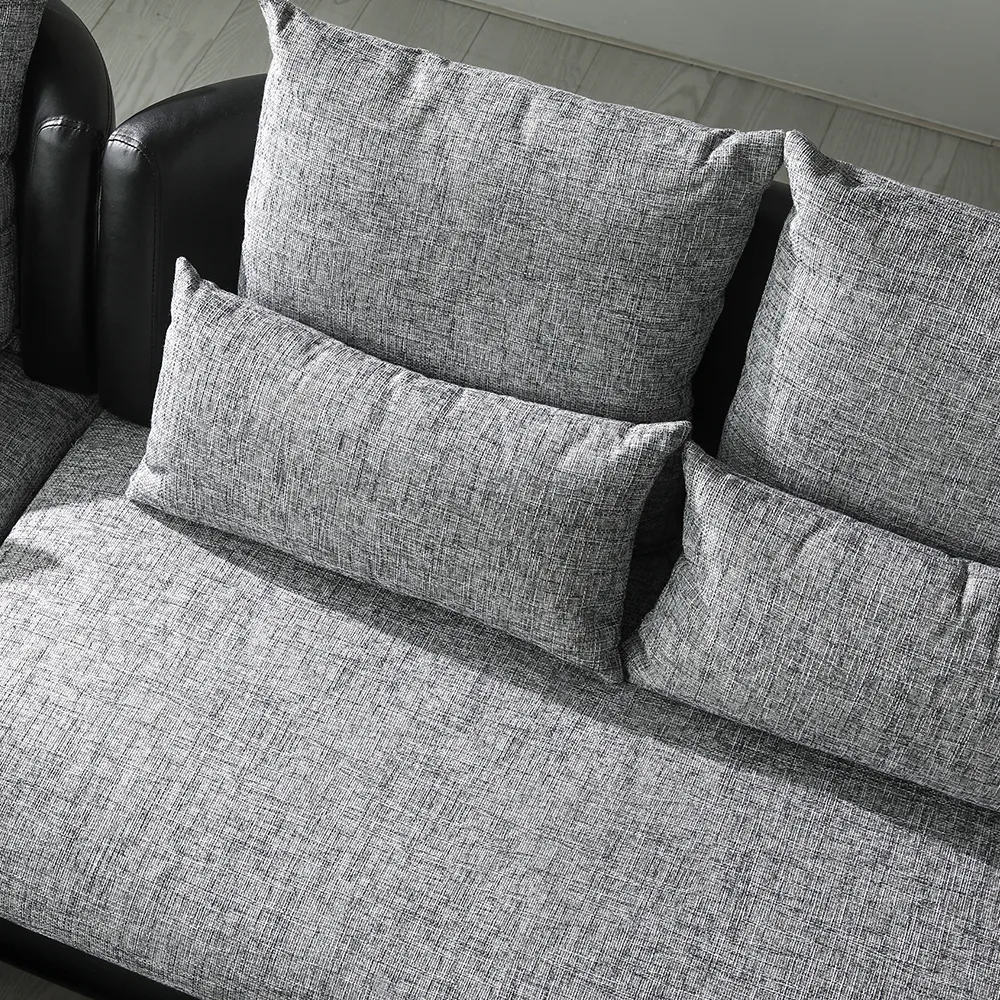 Bộ Sofa 3P + Chaise Vải Kháng Thú Cưng – Compact/Regular/Large