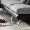 Bộ Sofa 3P + Chaise Vải Kháng Thú Cưng – Compact/Regular/Large