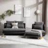 Bộ Sofa 3P + Chaise Vải Kháng Thú Cưng – Compact/Regular/Large
