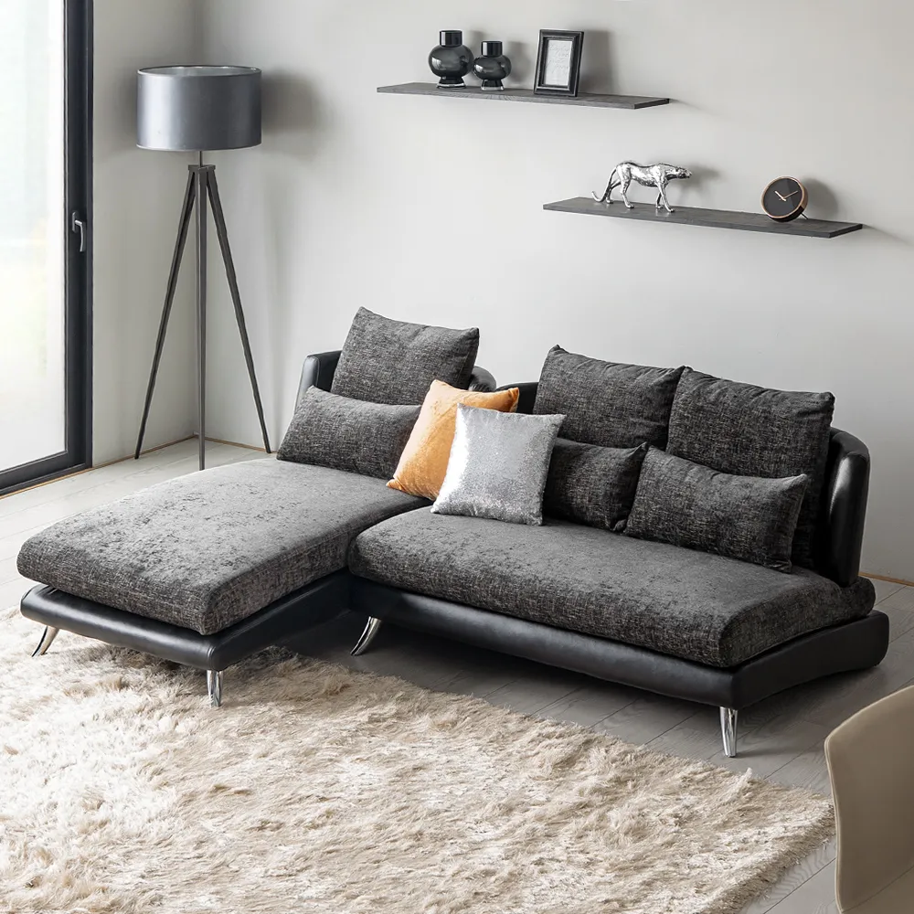 Bộ Sofa 3P + Chaise Vải Kháng Thú Cưng – Compact/Regular/Large