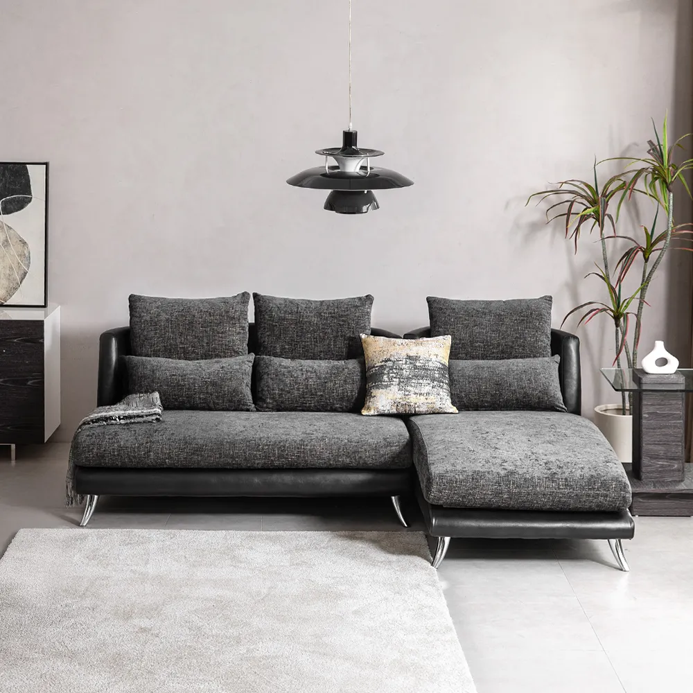 Bộ Sofa 3P + Chaise Vải Kháng Thú Cưng – Compact/Regular/Large