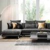 Bộ Sofa 3P + Chaise Vải Kháng Thú Cưng – Compact/Regular/Large