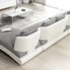 Bộ Sofa 3P + Chaise Vải Kháng Thú Cưng – Compact/Regular/Large