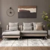 Bộ Sofa 3P + Chaise Vải Kháng Thú Cưng – Compact/Regular/Large