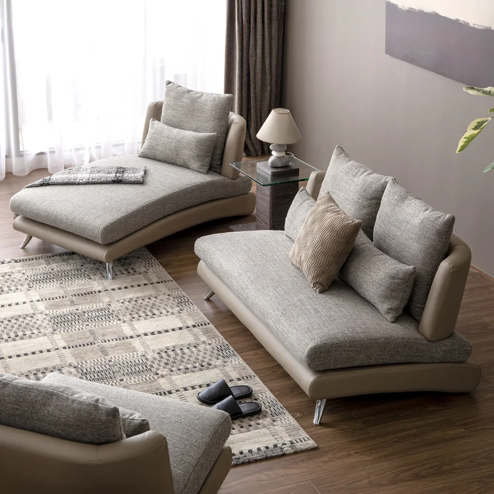 Bộ Sofa 3P + Chaise Vải Kháng Thú Cưng – Compact/Regular/Large