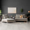 Bộ Sofa 3P + Chaise Vải Kháng Thú Cưng – Compact/Regular/Large