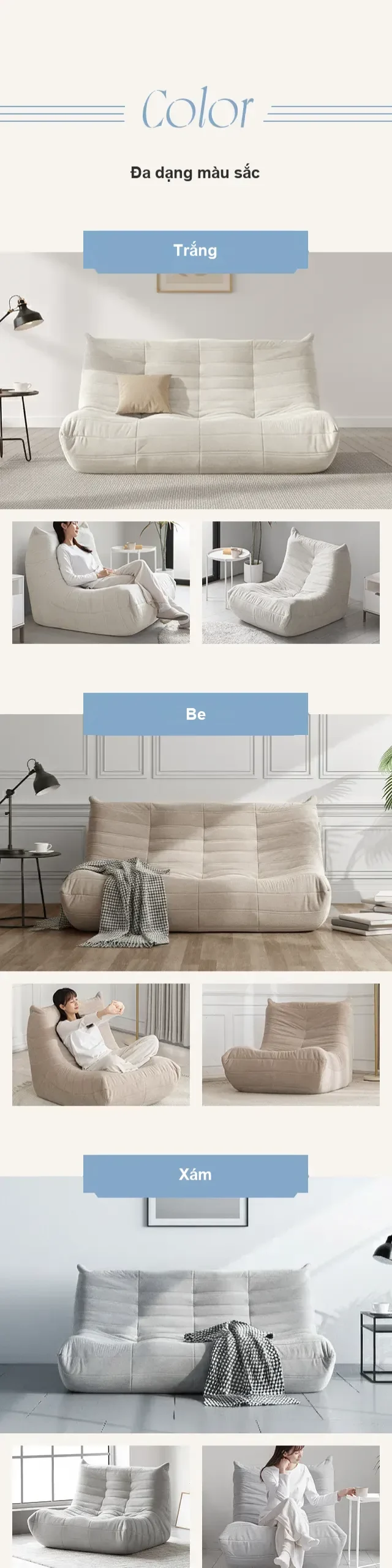 Sofa foam HY012 phiên bản vải Pet Guard cho gia đình nuôi thú cưng