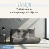Thiết kế tinh tế, chuẩn phong cách hiện đại - sofa foam HY012 màu xám than